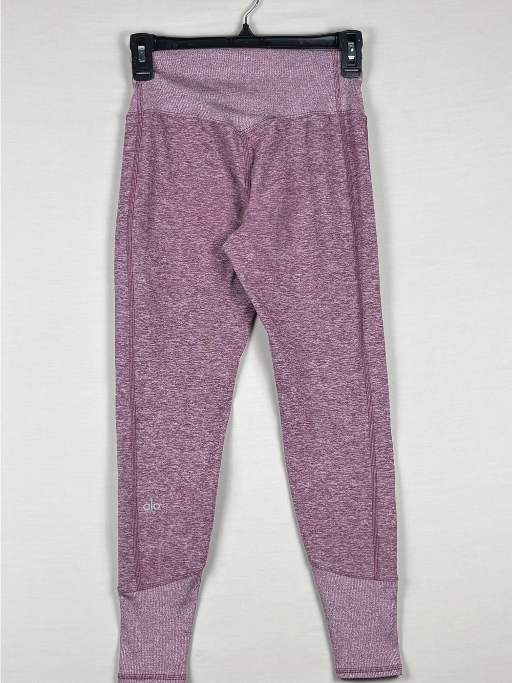 ALO Yoga Alosoft High Waist Leggings XS Electric Violet Heather Ribbed